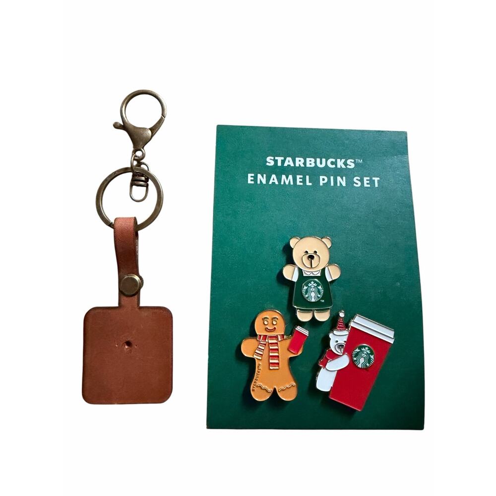 Starbucks Enamel Pin Holiday Bearista, Gingerbread and Polar Bear New - Picture 2 of 5